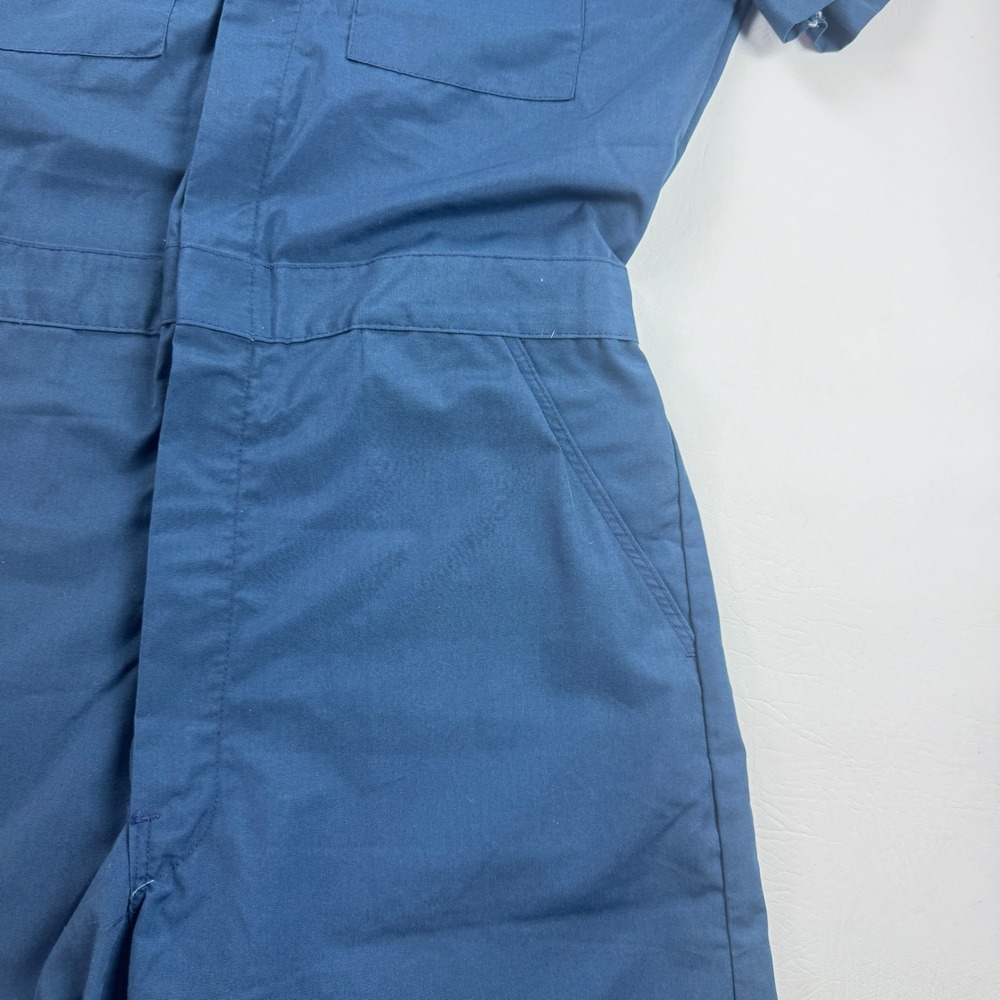 Dickies Coveralls Short Sleeve Utility Workwear Jumpsuit Navy Blue Mens 38 Long - Picture 8 of 16